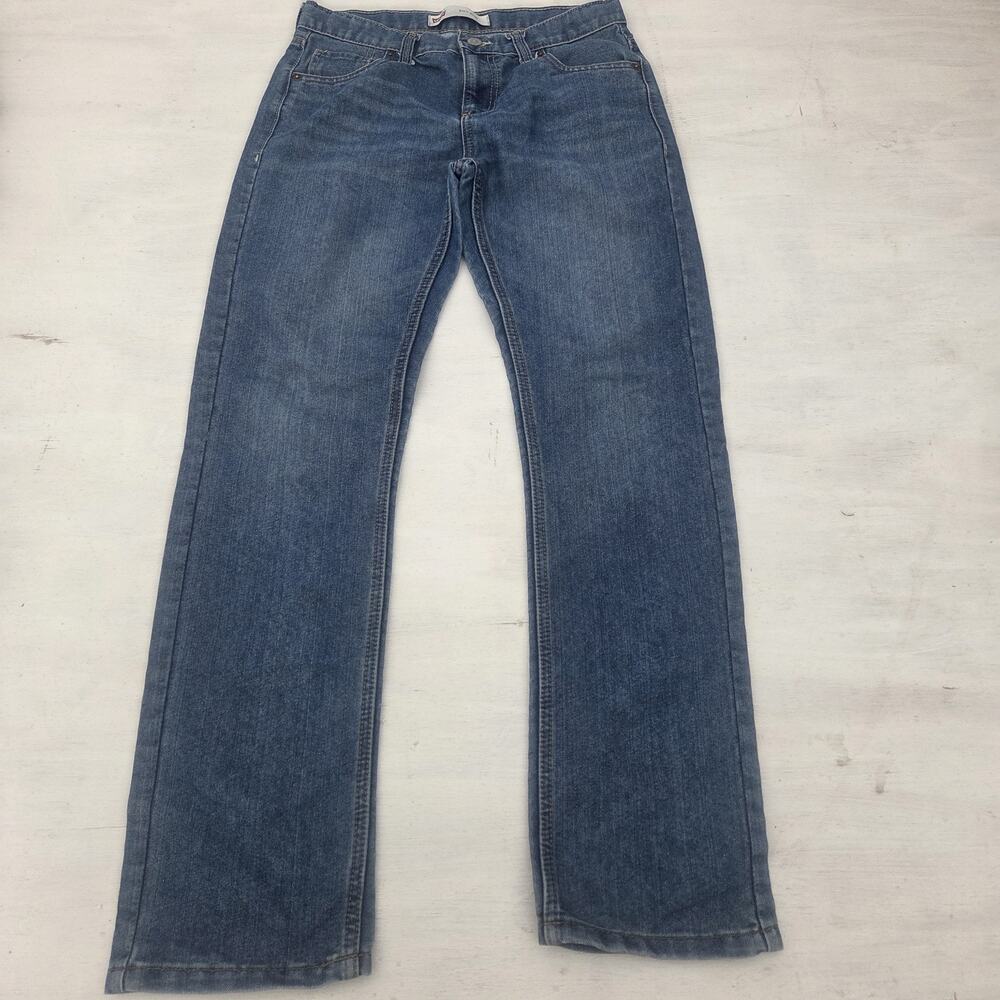 Levi's 511 Dark Blue Wash Jeans Size 29 x 31 18 REG Slim Fit Adjustable Waist